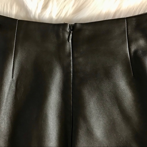 Georgiou Studio Dark Brown Leather Skirt - Picture 7 of 7